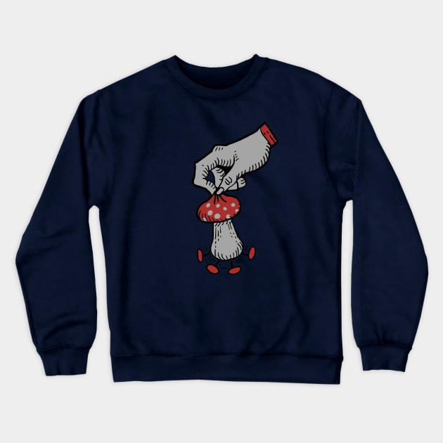 Mad Mage Mushroom Crewneck Sweatshirt by malbatross